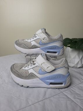 Nike Air Max System Pre-school Kids' Light Blue & Gray Sneakers Unisex 12C